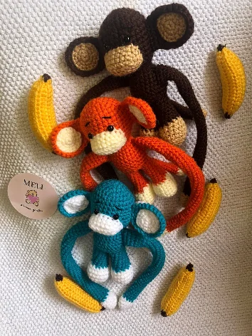 Heklane životinje: majmunčići sa bananama